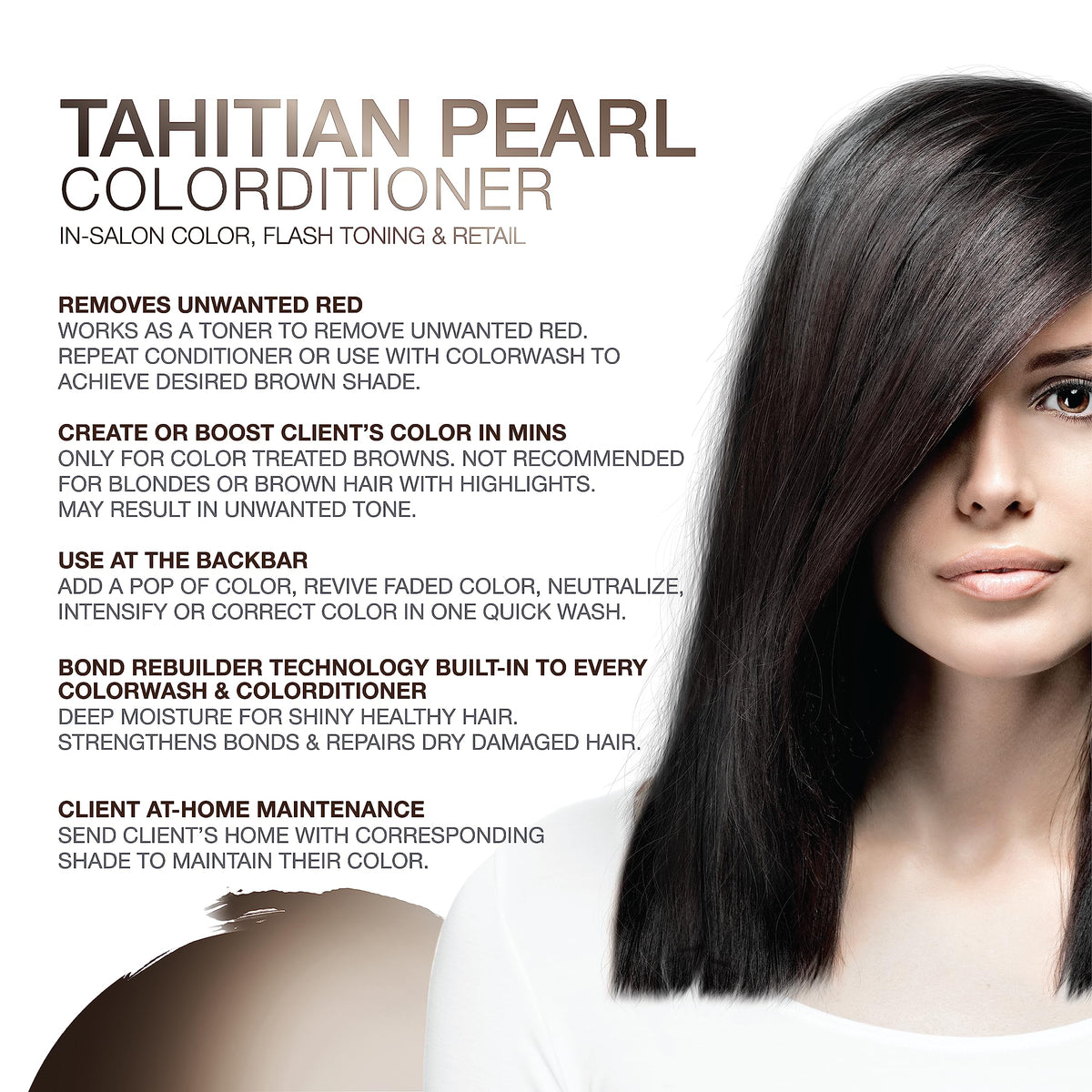 Celeb Luxury Colorwash Color Depositing Conditioner back view with ingredients
