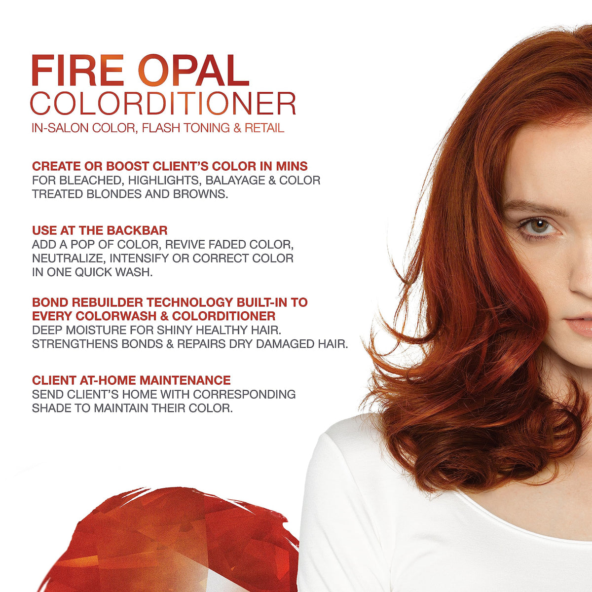 Celeb Luxury Colorwash Color Depositing Conditioner back view with ingredients