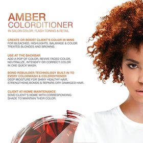 Celeb Luxury Gem Lites Amber Colorditioner back view with ingredients