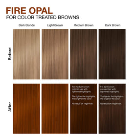 Celeb Luxury Gem Lites Colorwash Fire Opal Shampoo in bathroom setting