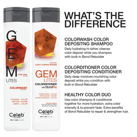 Celeb Luxury Gem Lites Colorwash Fire Opal Shampoo packaging details