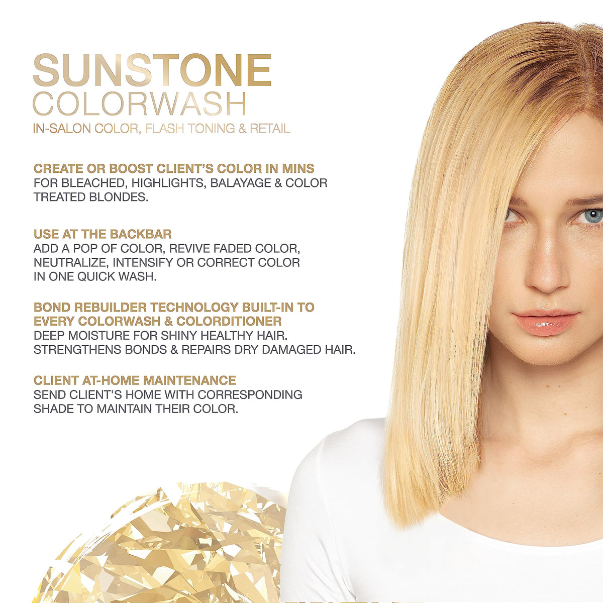 Celeb Luxury Gem Lites Colorwash Shampoo back view 295g