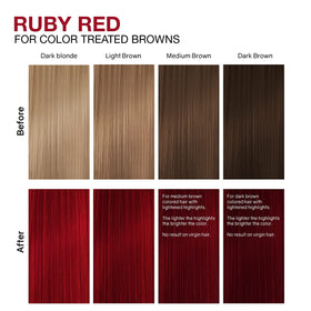 Celeb Luxury Gem Lites Ruby Red Colorditioner in a bathroom setting