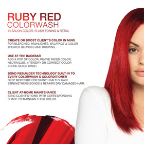 Celeb Luxury Gem Lites Ruby Red Colorwash Shampoo back view