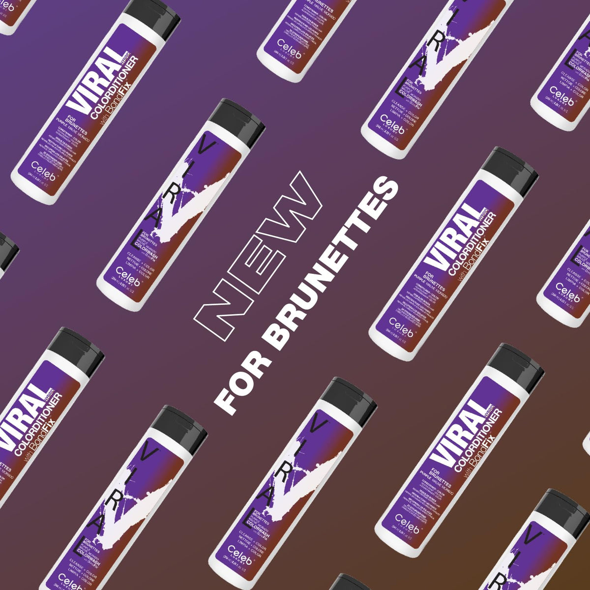 Celeb Luxury Purple Hair Color Depositing Shampoo 290g back view
