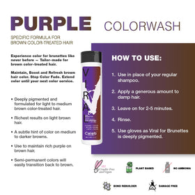 Celeb Luxury Purple Hair Color Depositing Shampoo 290g side view