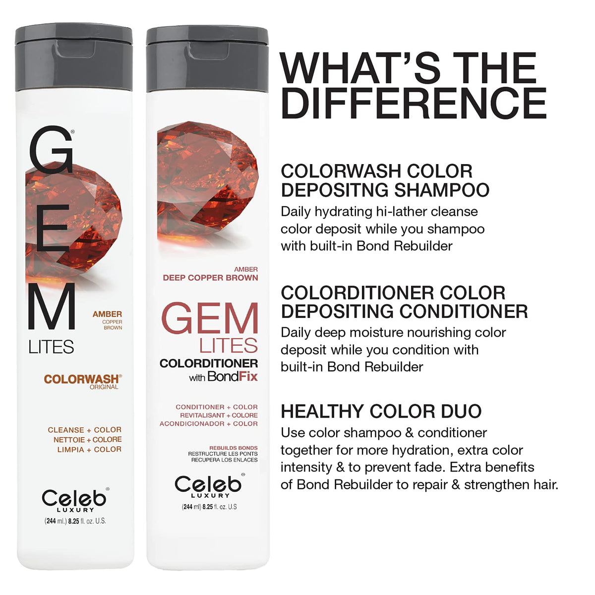 Celeb Luxury shampoo packaging details