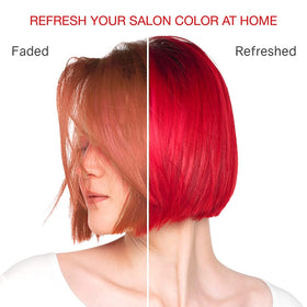 Celeb Luxury Viral Colorditioner Red application on hair