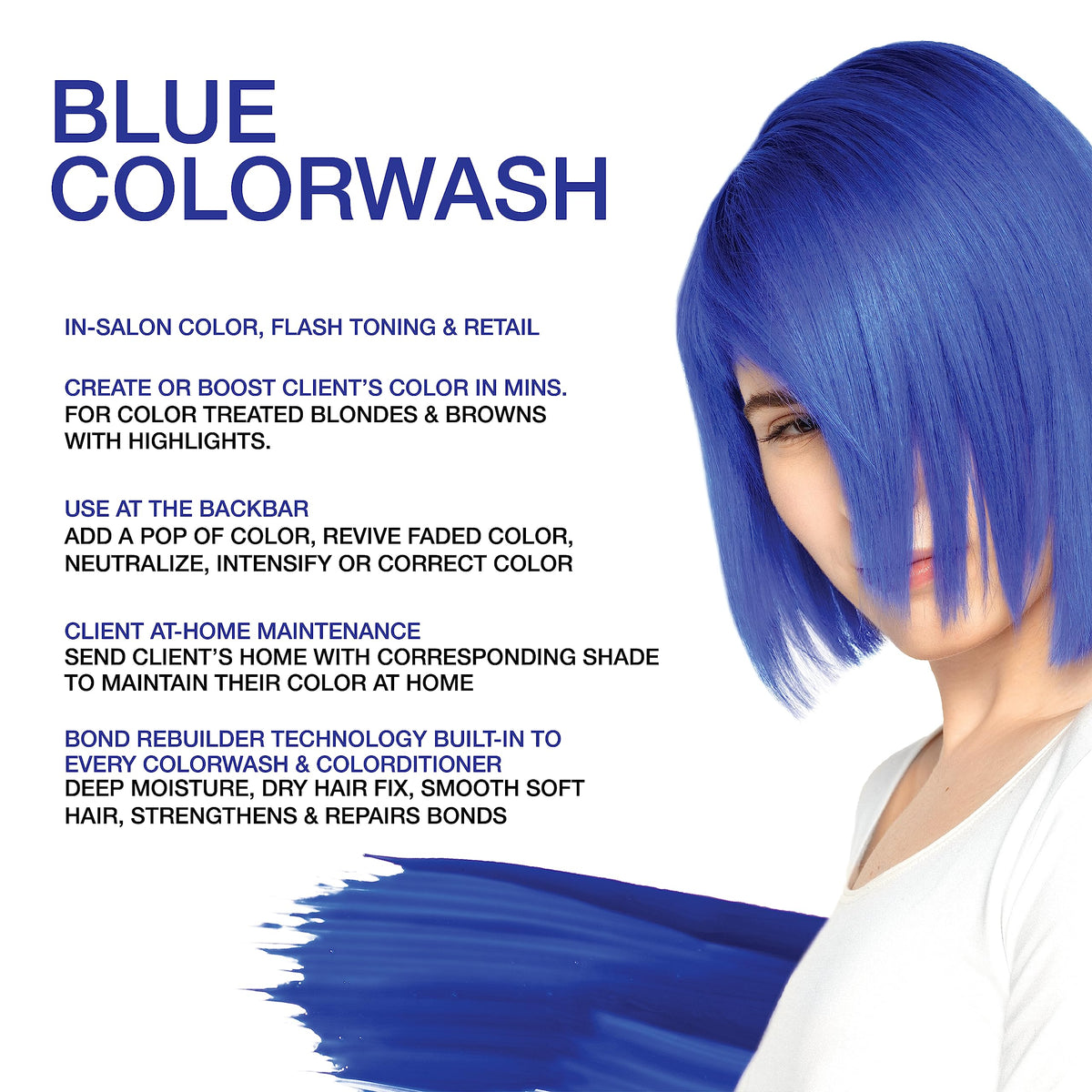 Celeb Luxury Viral Colorwash Extreme Blue shampoo texture