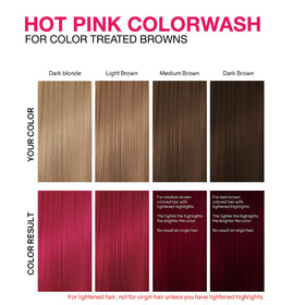 Celeb Luxury Viral Colorwash Hot Pink Shampoo in a bathroom setting