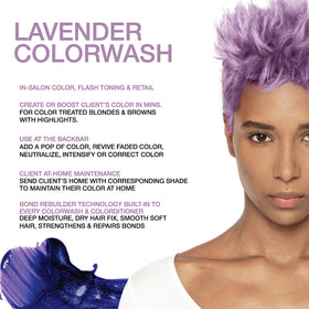Celeb Luxury Viral Colorwash Pastel Lavender Shampoo back view
