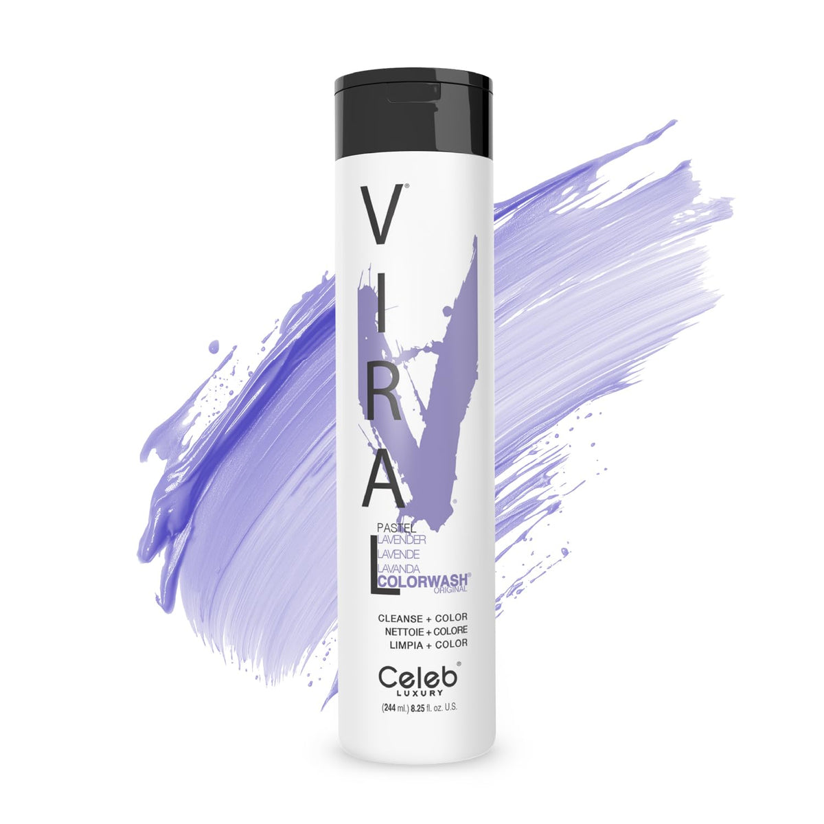 Celeb Luxury Viral Colorwash Pastel Lavender Shampoo front view