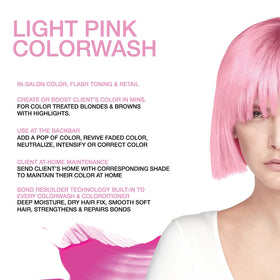 Celeb Luxury Viral Colorwash Pastel Light Pink shampoo bottle back view