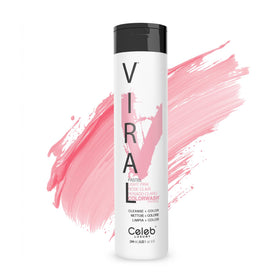 Celeb Luxury Viral Colorwash Pastel Light Pink shampoo bottle front view