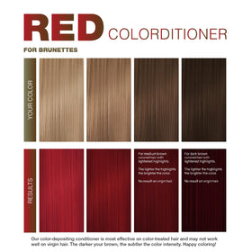 Celeb Luxury Viral Colorwash Red Colorditioner application on hair