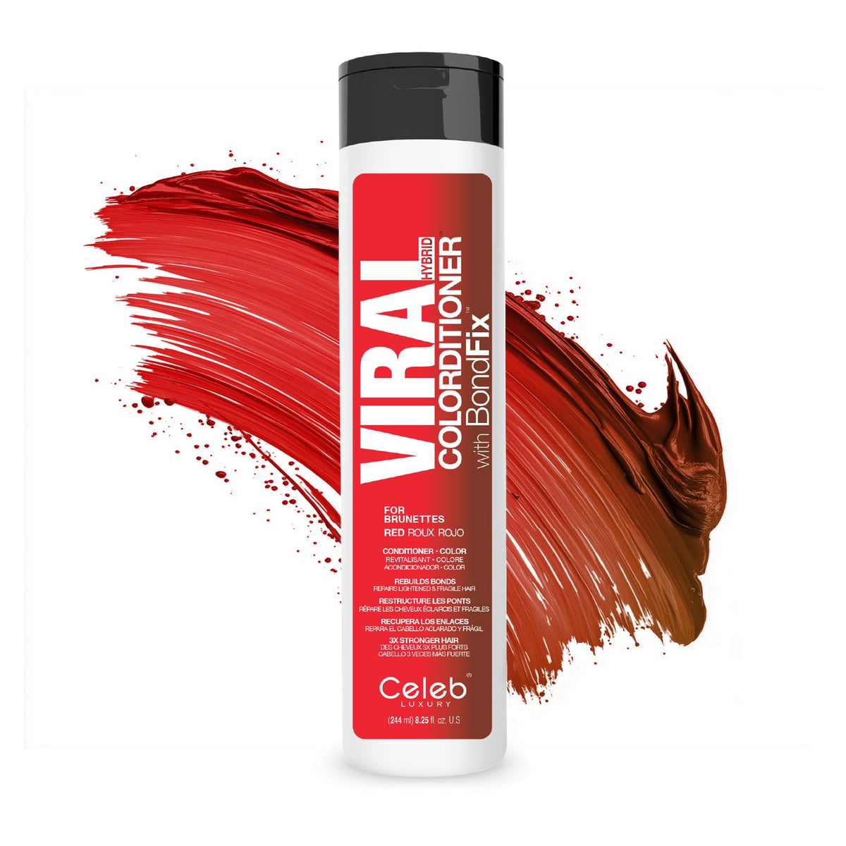Celeb Luxury Viral Colorwash Red Colorditioner front view