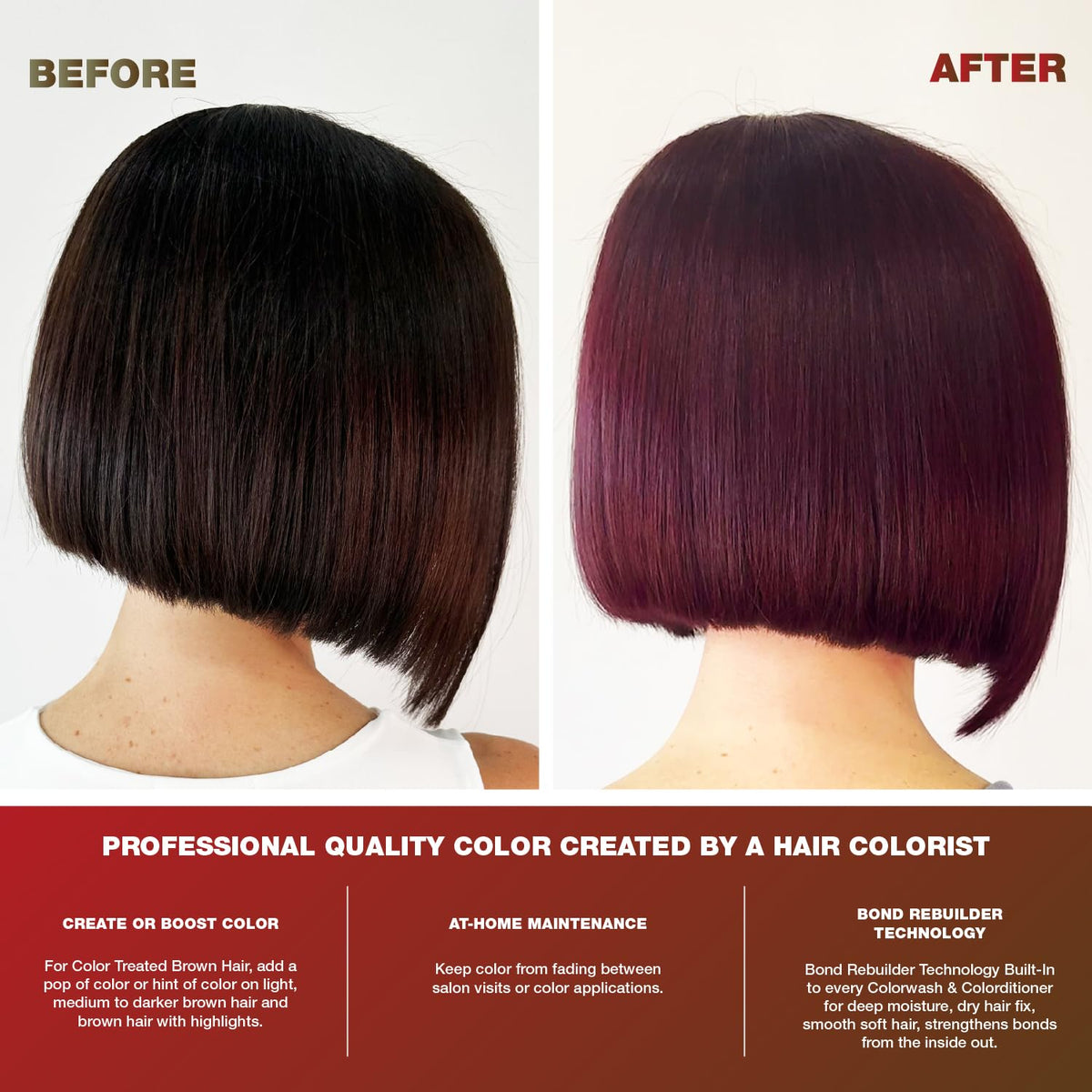 Celeb Luxury Viral Colorwash Red Colorditioner texture close-up