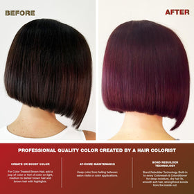 Celeb Luxury Viral Colorwash Red Colorditioner texture close-up