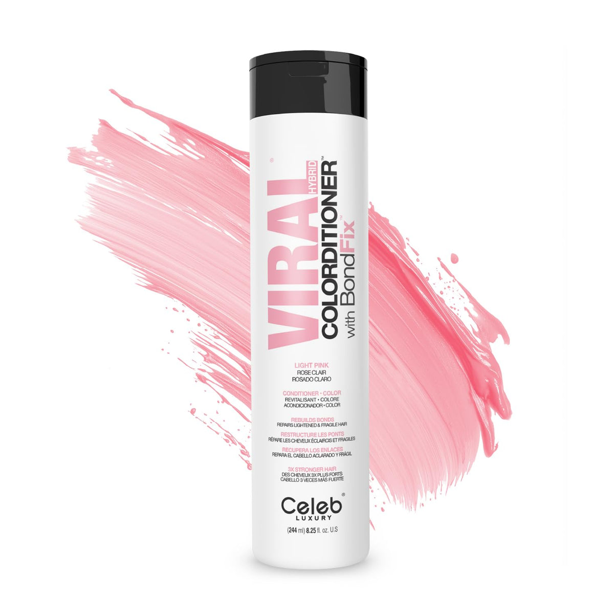 Celeb Luxury Viral Light Pink Colorditioner 280g front view