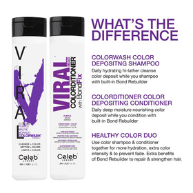 Celeb Luxury Viral Purple Colorwash 290g with purple hair