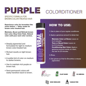 Celeb Luxury Viral Purple Conditioner application on hair
