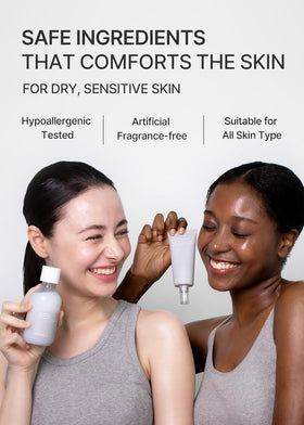 celimax Dual Barrier Creamy Toner application on skin