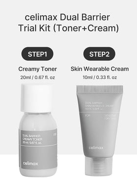 celimax Dual Barrier Creamy Toner bottle close-up