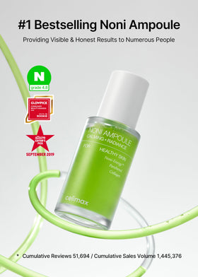 celimax Noni Energy Ampoule back view showing ingredients