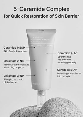 celimax Skin Wearable Cream texture on a fingertip