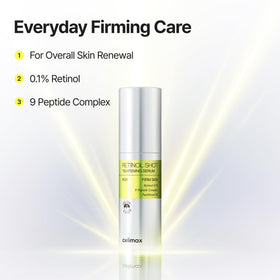 celimax The Vita A Retinal Shot Tightening support Set displayed with skincare routine