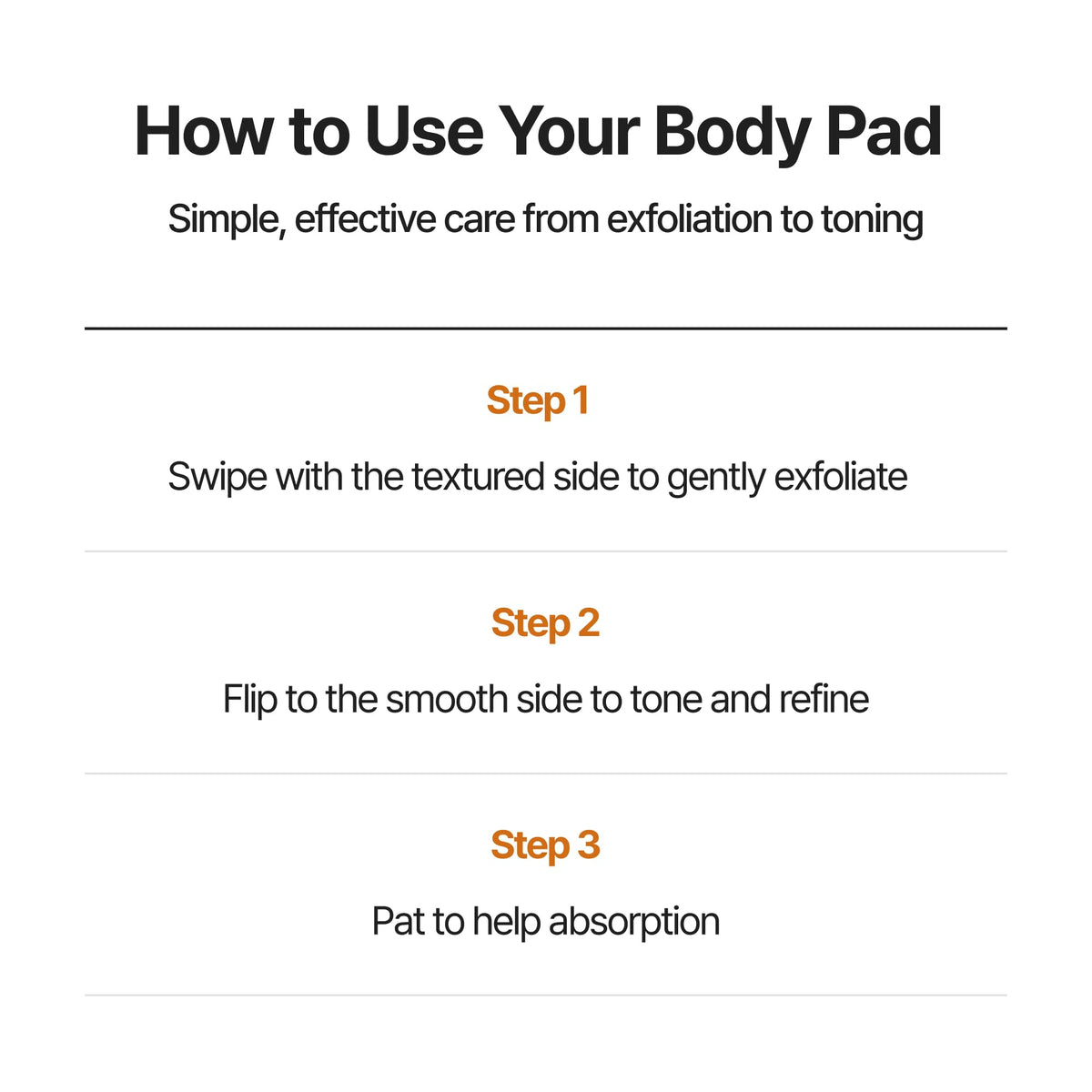 celimax TXA Body Clarifying Pad 50 Pads with ingredients list