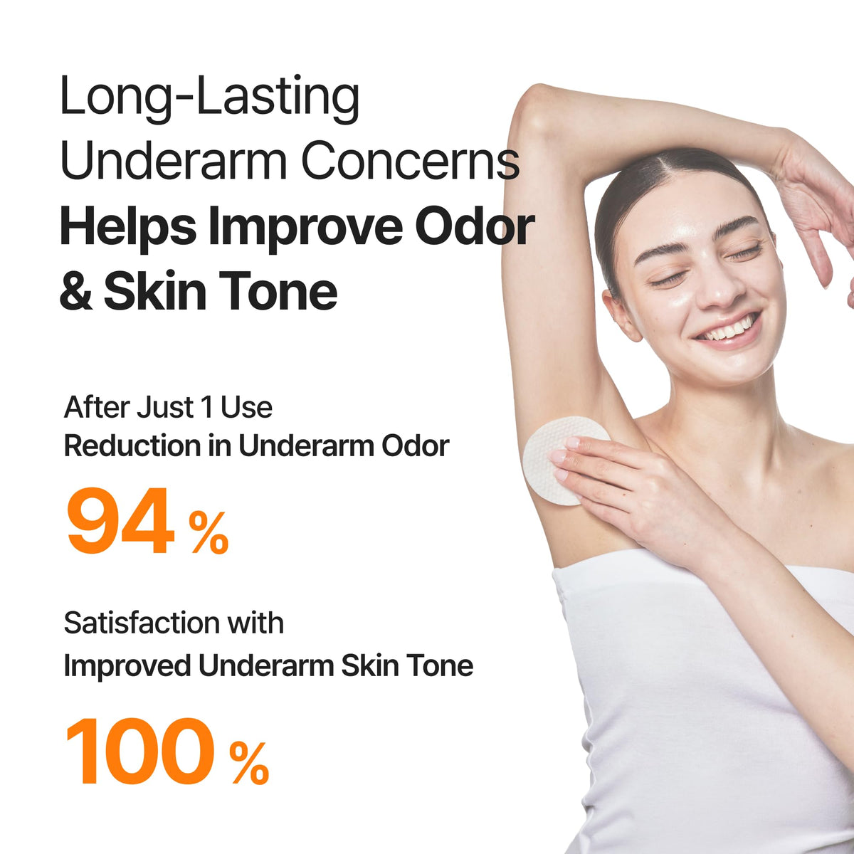 celimax TXA Body Clarifying Pad in use on skin