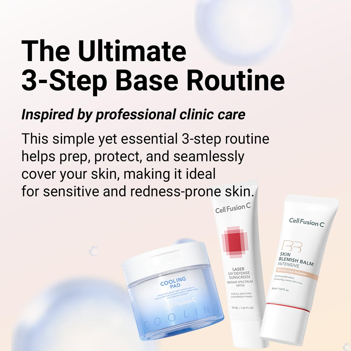 Cell Fusion C Skin Blemish Balm No.21 Natural Light with makeup tools