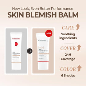 Cell Fusion C Skin Blemish Balm No.25 Golden Medium in makeup setup