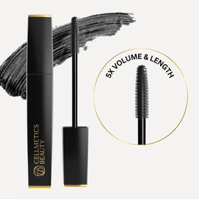 CELLMETICS BEAUTY Mascara applied on lashes for defined look