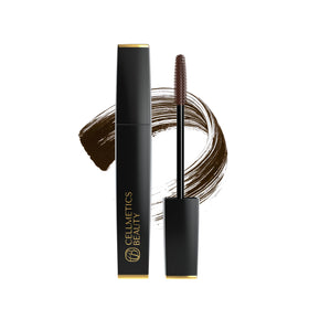 CELLMETICS BEAUTY Mascara for Older Women 60+ in Brown, front view
