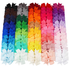 CÉLLOT 80PCS hair bows collection in assorted colours