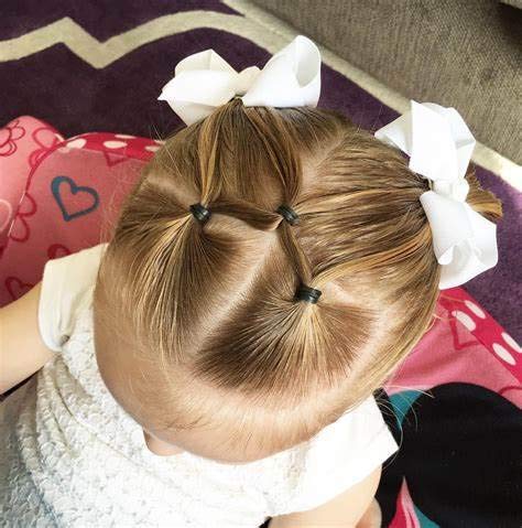 CÉLLOT hair bows on a child's head styled in pigtails