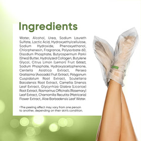 CÉLOR Foot Peel Mask application process with instructions