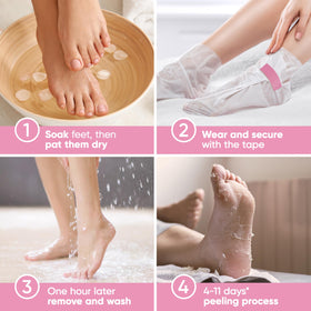 CÉLOR Foot Peel Mask booties with Aloe Vera and Lavender