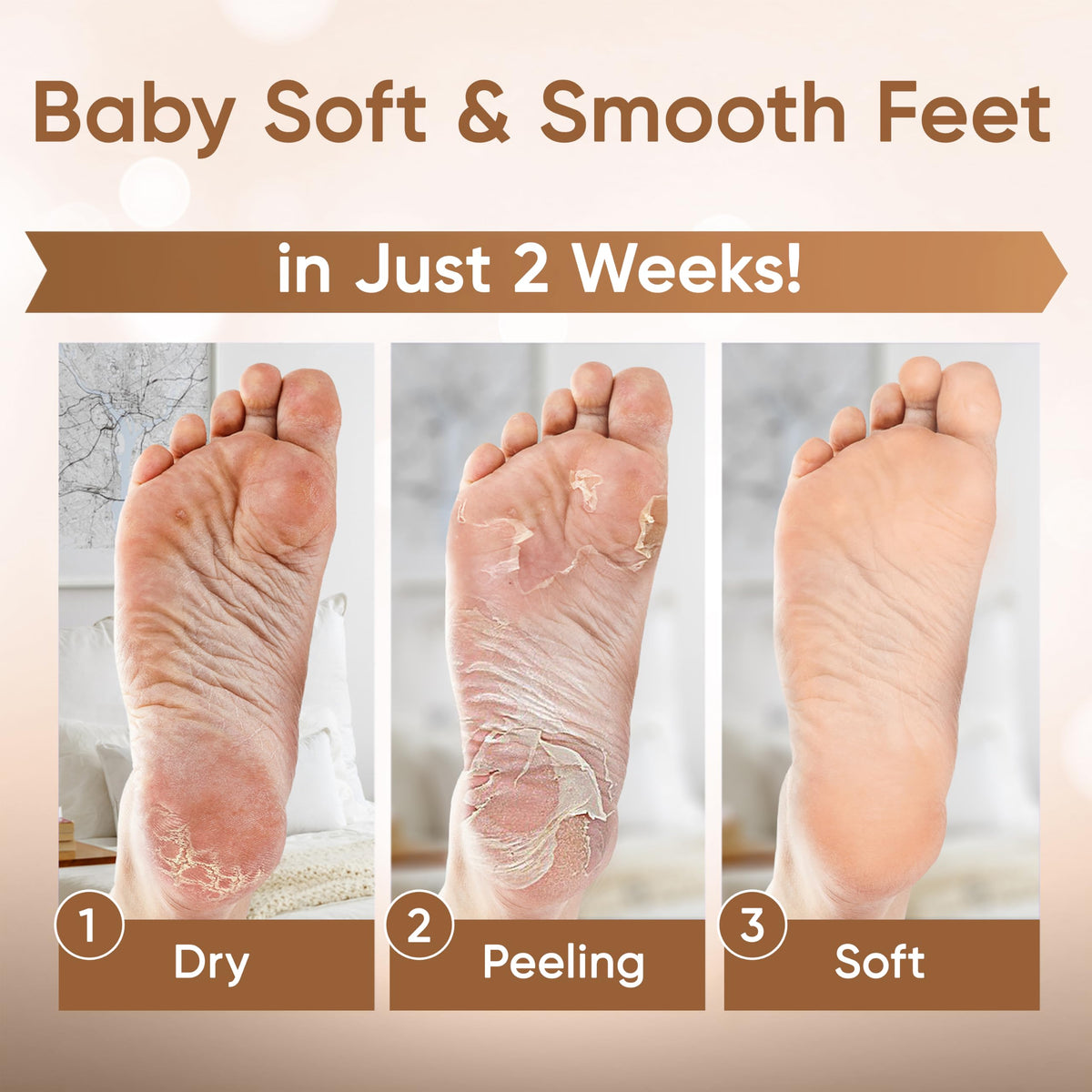CÉLOR Foot Peel Mask ingredients list close-up