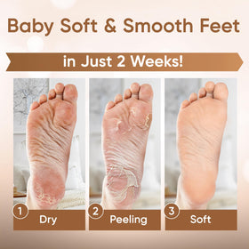 CÉLOR Foot Peel Mask ingredients list close-up