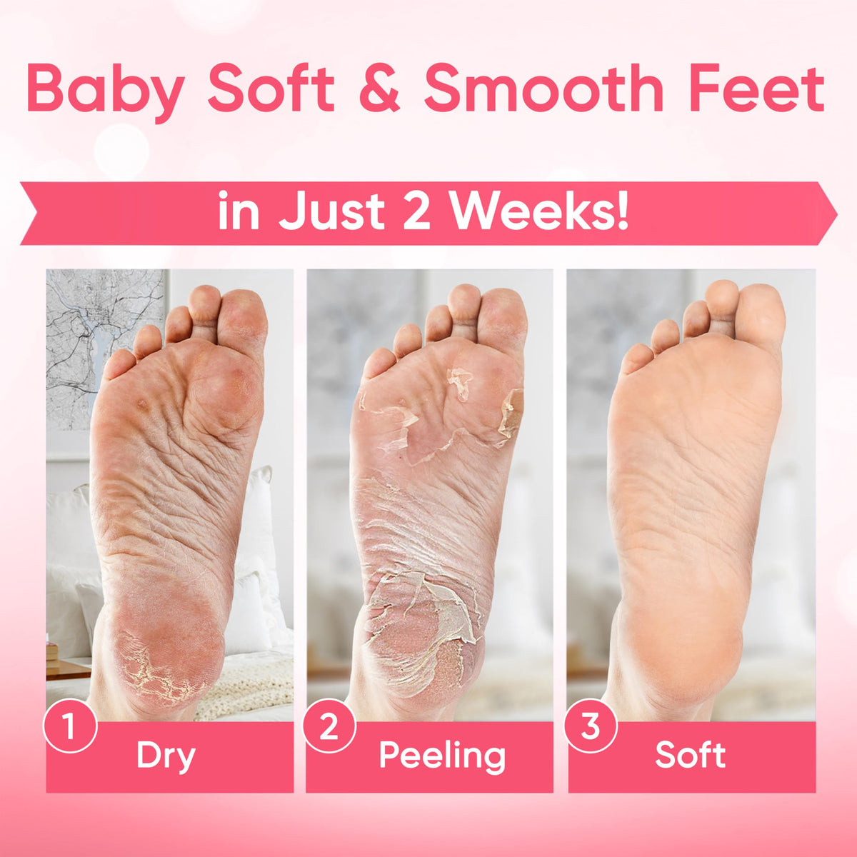 CÉLOR Foot Peel Mask ingredients list on packaging