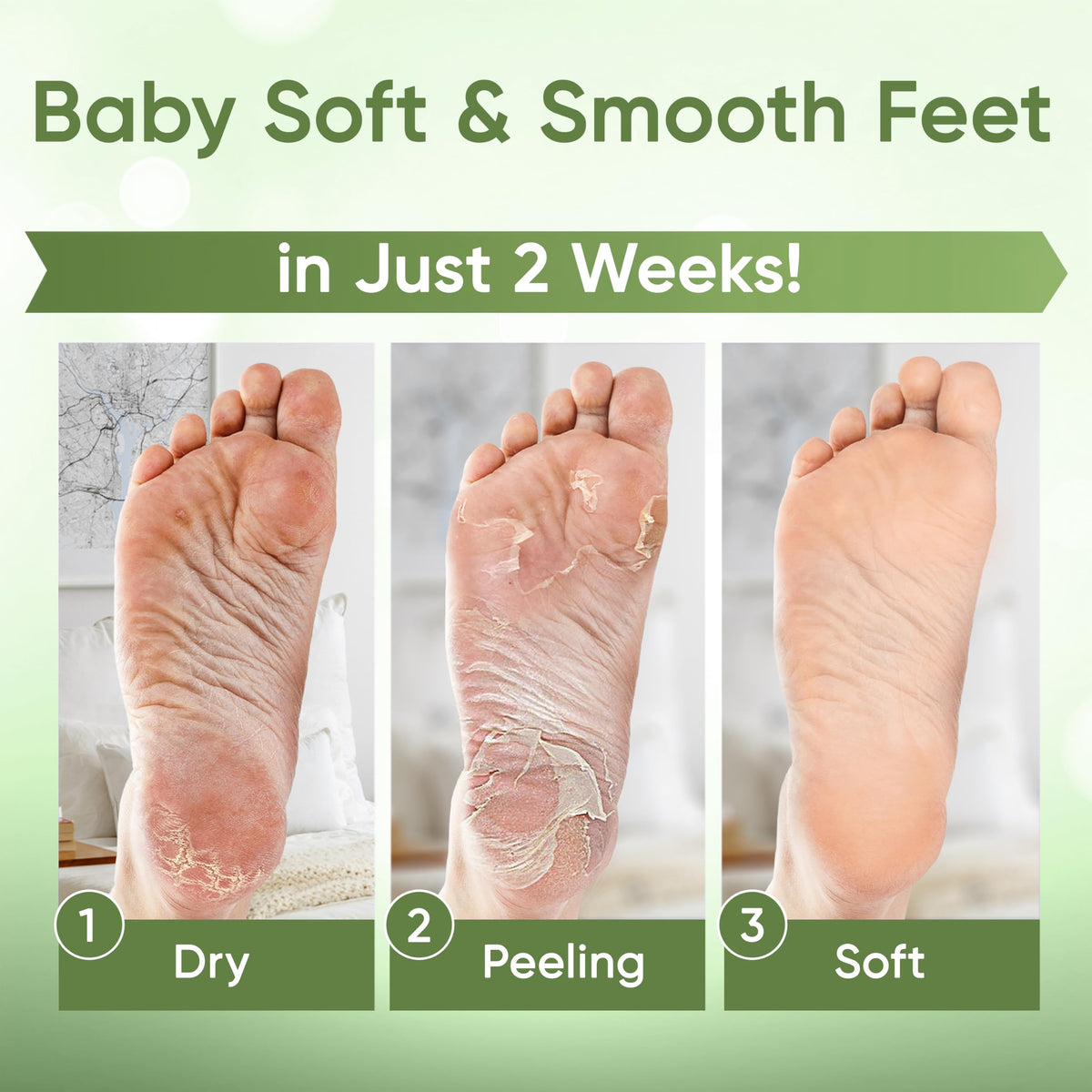 CÉLOR Foot Peel Mask ingredients list showing Aloe Vera and Lavender