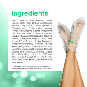 CÉLOR Foot Peel Mask instructions included in the packaging