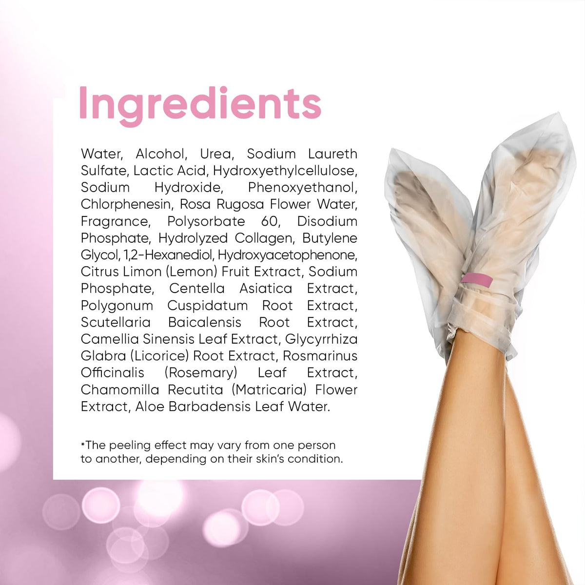 CÉLOR Foot Peel Mask product with relaxing lavender scent
