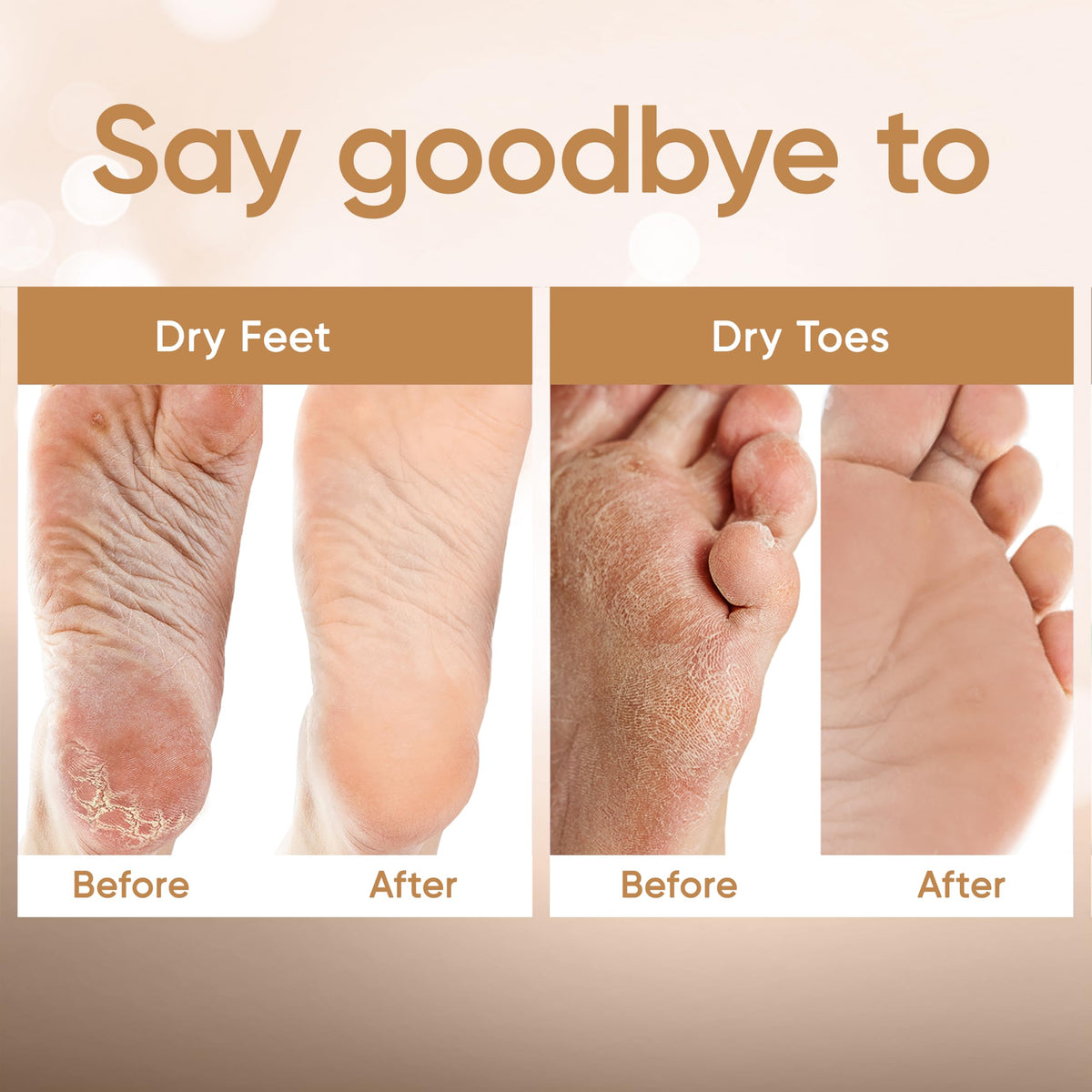 CÉLOR Foot Peel Mask showing application instructions
