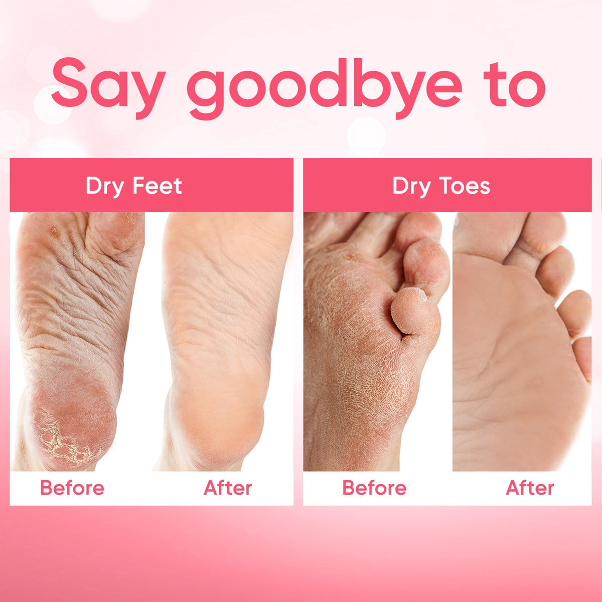 CÉLOR Foot Peel Mask showing easy-to-follow instructions