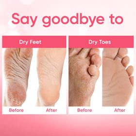 CÉLOR Foot Peel Mask showing easy-to-follow instructions