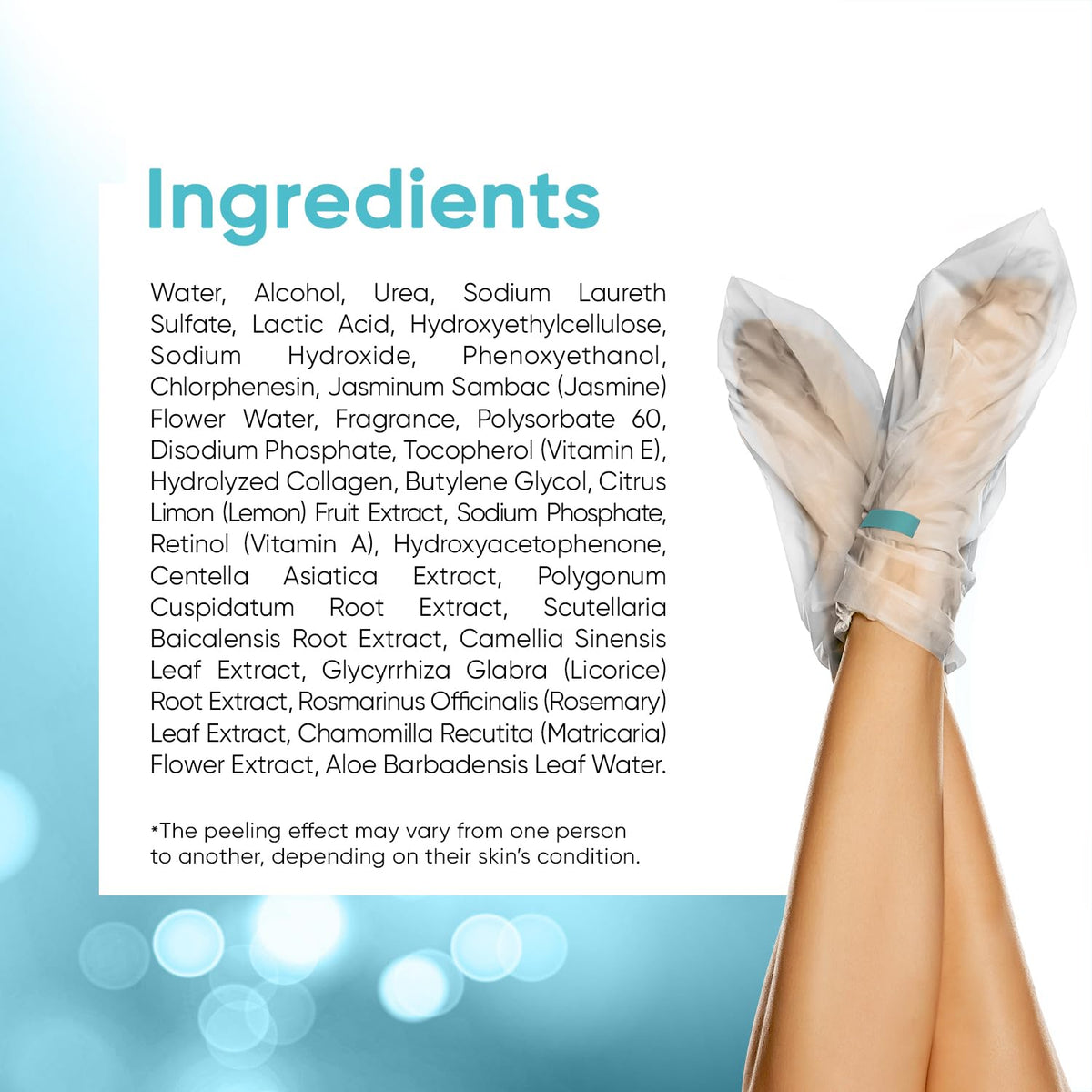CÉLOR Foot Peel Mask showing two pairs in packaging